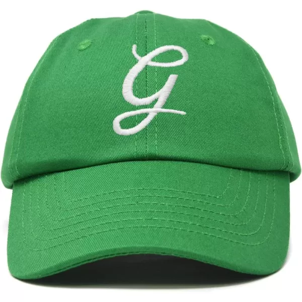 DALIX Initial Hat Letter G Womens Baseball Cap Monogram Cursive Embroider