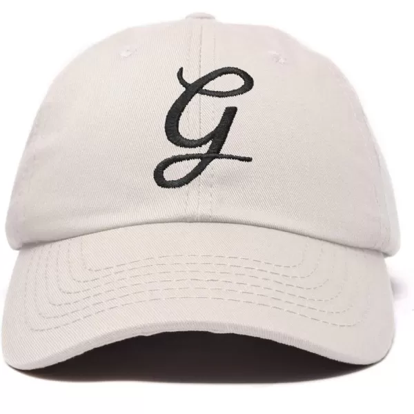 DALIX Initial Hat Letter G Womens Baseball Cap Monogram Cursive Embroider
