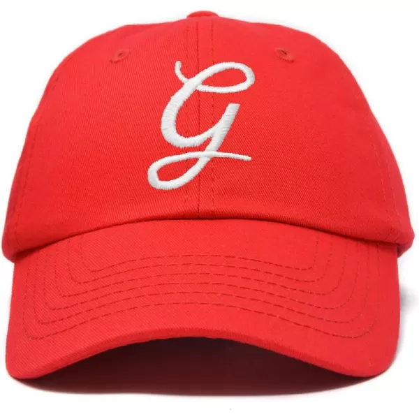 DALIX Initial Hat Letter G Womens Baseball Cap Monogram Cursive Embroider