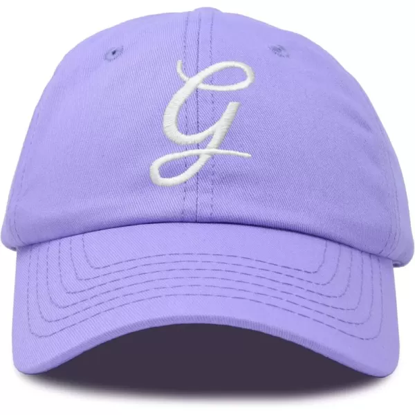 DALIX Initial Hat Letter G Womens Baseball Cap Monogram Cursive Embroider