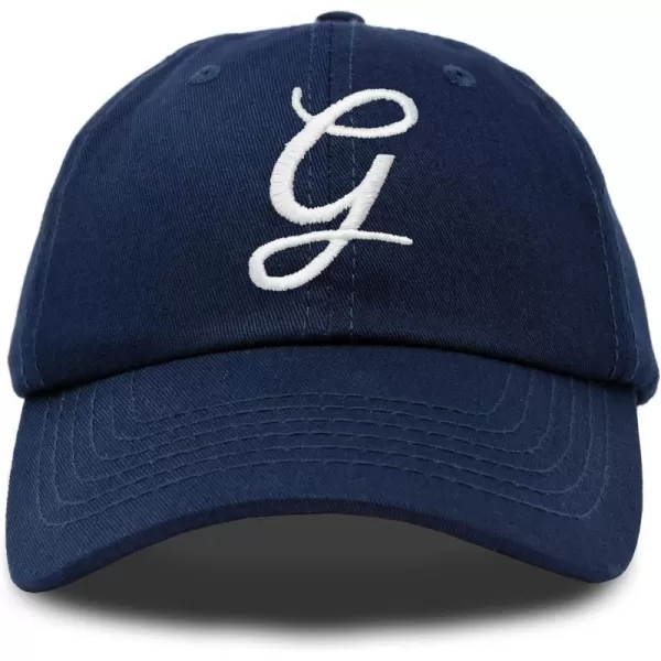 DALIX Initial Hat Letter G Womens Baseball Cap Monogram Cursive Embroider