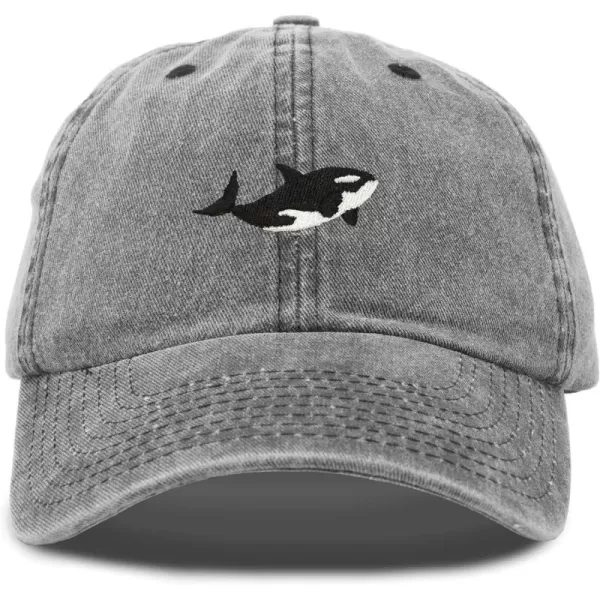 DALIX Killer Whale Hat Orca Marine Life Washed Cotton Baseball Cap
