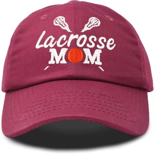 DALIX Lacrosse Mom Hat Women's Baseball Caps Unstructured Dad Hats