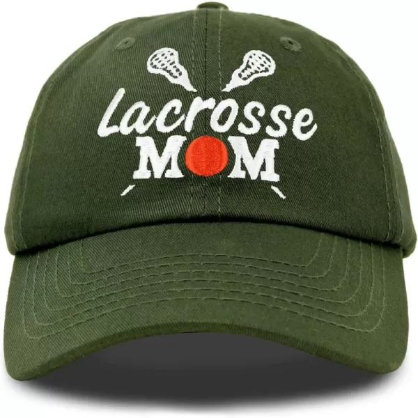 DALIX Lacrosse Mom Hat Women's Baseball Caps Unstructured Dad Hats