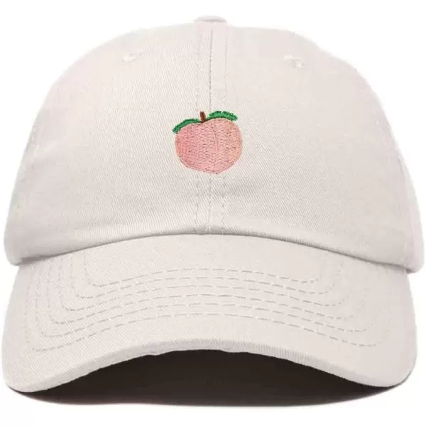 DALIX Peach Embroidered Dad Cap Cotton Baseball Hat Women