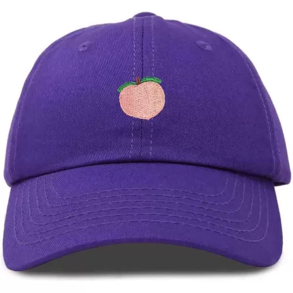 DALIX Peach Embroidered Dad Cap Cotton Baseball Hat Women
