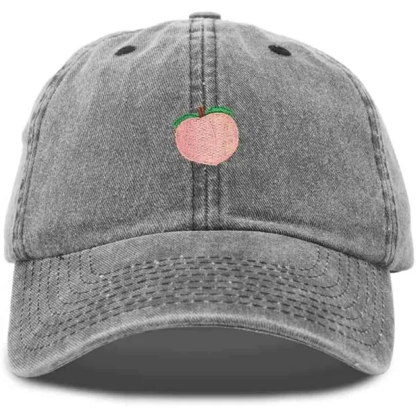 DALIX Peach Embroidered Dad Cap Cotton Baseball Hat Women