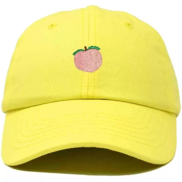 DALIX Peach Embroidered Dad Cap Cotton Baseball Hat Women