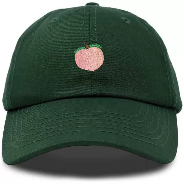 DALIX Peach Embroidered Dad Cap Cotton Baseball Hat Women