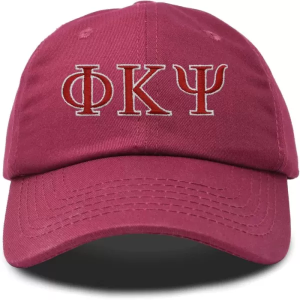 DALIX Phi Kappa Psi Greek Letters Ball Cap Embroidered Hat