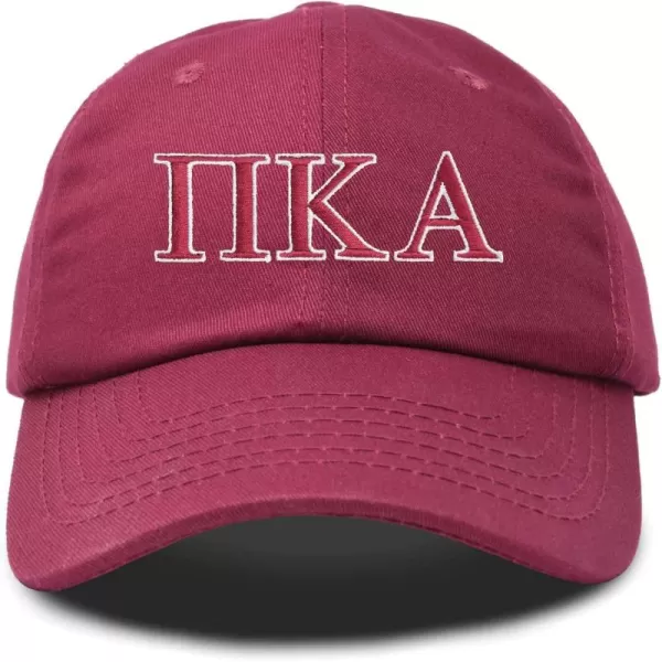 DALIX Pi Kappa Alpha Greek Letters Ball Cap Embroidered Hat