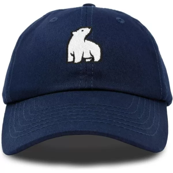 DALIX Polar Bear Embroidery Dad Hat Baseball Cap Mens Womens