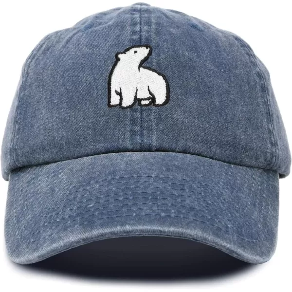 DALIX Polar Bear Embroidery Dad Hat Baseball Cap Mens Womens