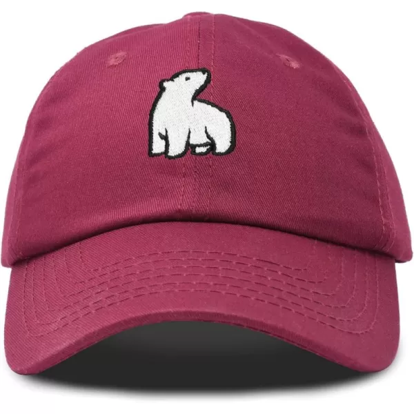 DALIX Polar Bear Embroidery Dad Hat Baseball Cap Mens Womens