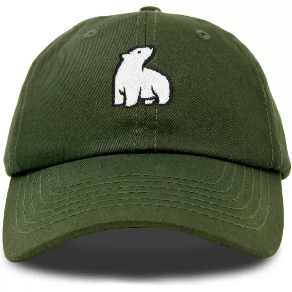 DALIX Polar Bear Embroidery Dad Hat Baseball Cap Mens Womens