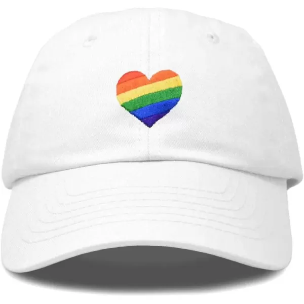 DALIX Rainbow Heart Hat Embroidered Mens Womens Baseball Cap