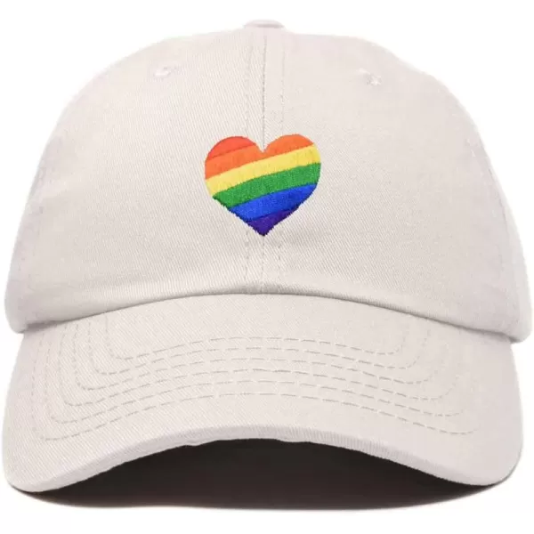DALIX Rainbow Heart Hat Embroidered Mens Womens Baseball Cap