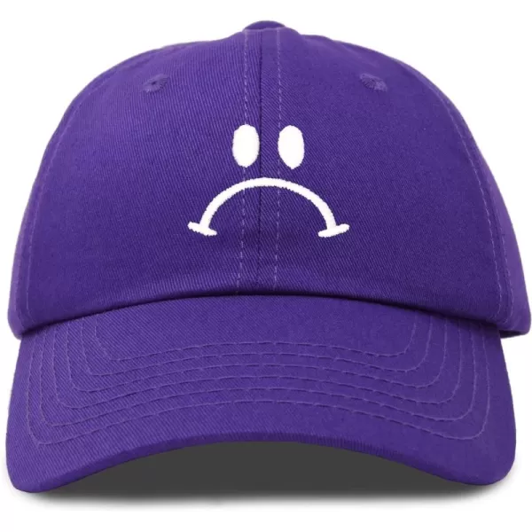 DALIX Sad Face Hat Mens Womens Sadface Frowning Baseball Cap