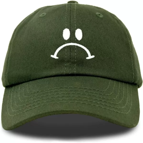 DALIX Sad Face Hat Mens Womens Sadface Frowning Baseball Cap