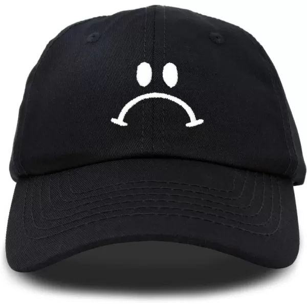 DALIX Sad Face Hat Mens Womens Sadface Frowning Baseball Cap