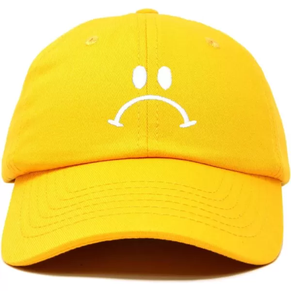 DALIX Sad Face Hat Mens Womens Sadface Frowning Baseball Cap
