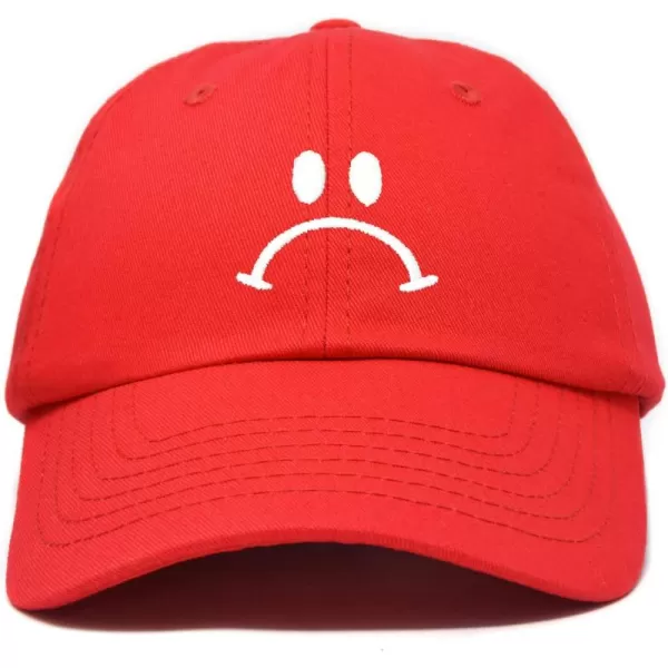 DALIX Sad Face Hat Mens Womens Sadface Frowning Baseball Cap