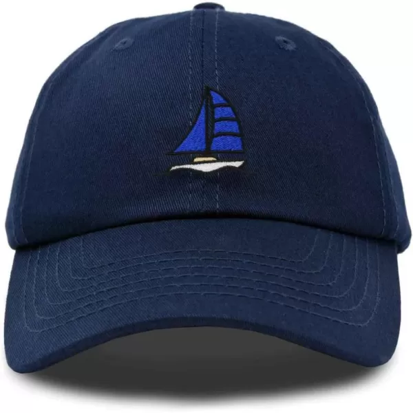 DALIX Sailboat Hat Embroidered Cotton Baseball Dad Cap Men