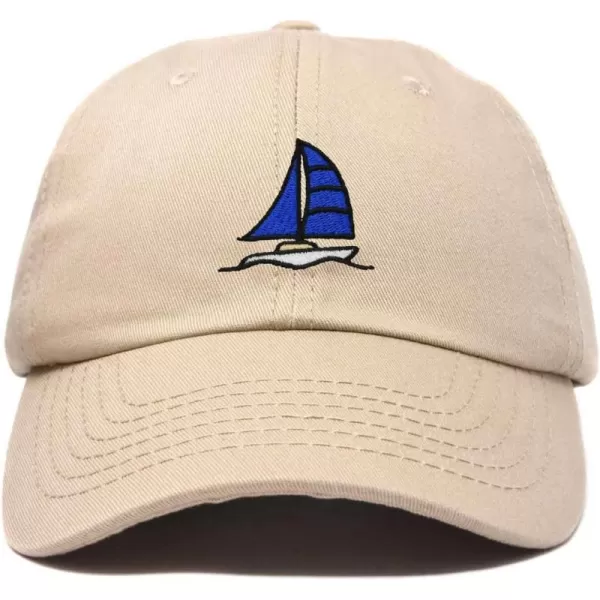 DALIX Sailboat Hat Embroidered Cotton Baseball Dad Cap Men