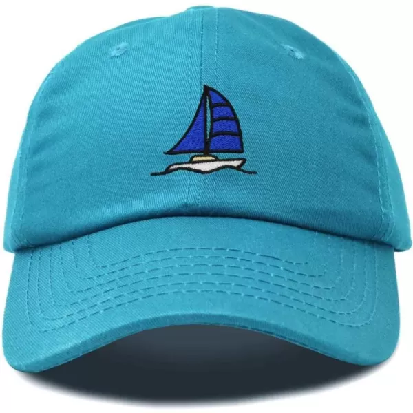 DALIX Sailboat Hat Embroidered Cotton Baseball Dad Cap Men