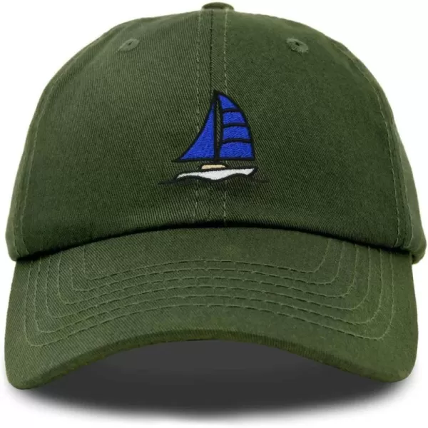 DALIX Sailboat Hat Embroidered Cotton Baseball Dad Cap Men