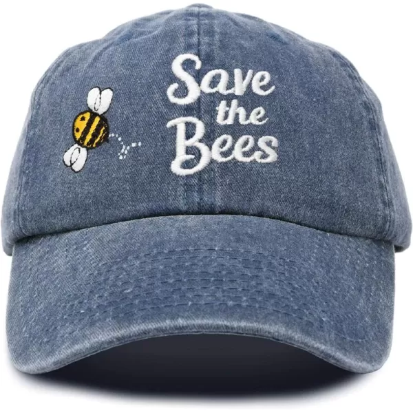DALIX Save The Bees Baseball Cap Dad Hat Embroidered Women Girls