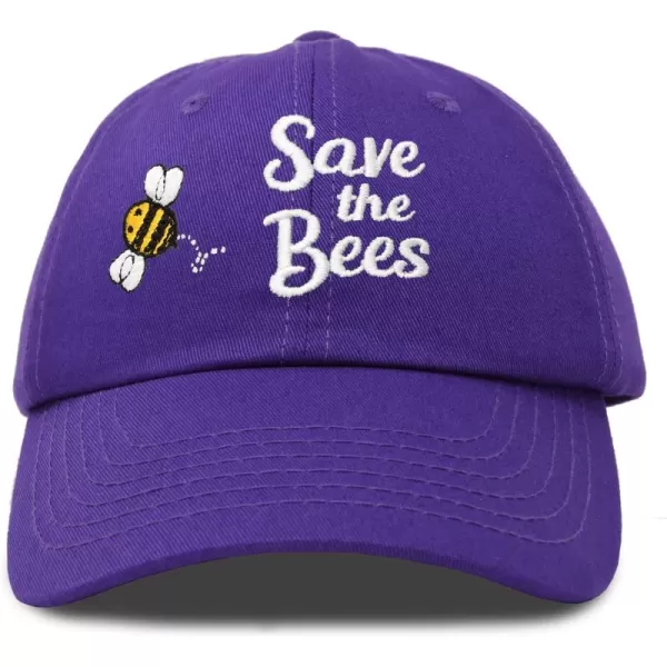 DALIX Save The Bees Baseball Cap Dad Hat Embroidered Women Girls