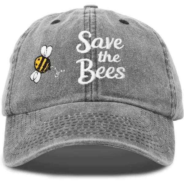 DALIX Save The Bees Baseball Cap Dad Hat Embroidered Women Girls