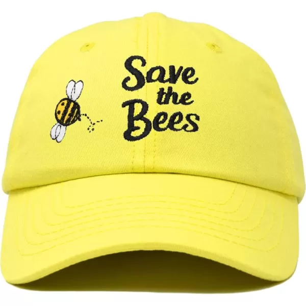 DALIX Save The Bees Baseball Cap Dad Hat Embroidered Women Girls