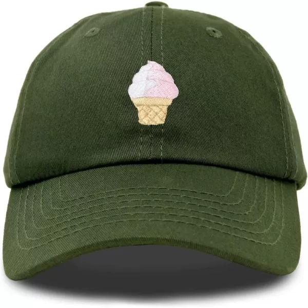 DALIX Soft Serve Ice Cream Hat Cotton Baseball Cap