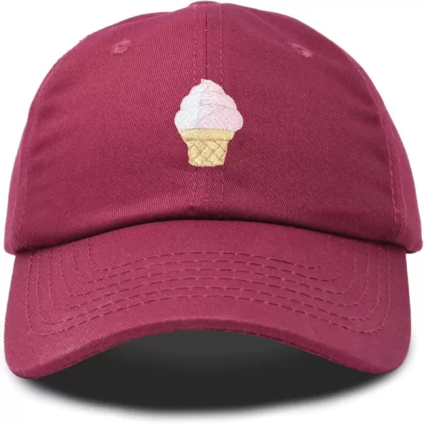 DALIX Soft Serve Ice Cream Hat Cotton Baseball Cap