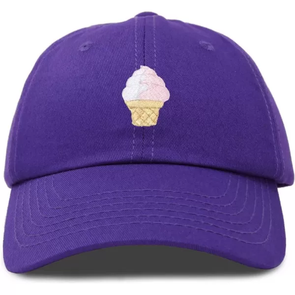 DALIX Soft Serve Ice Cream Hat Cotton Baseball Cap