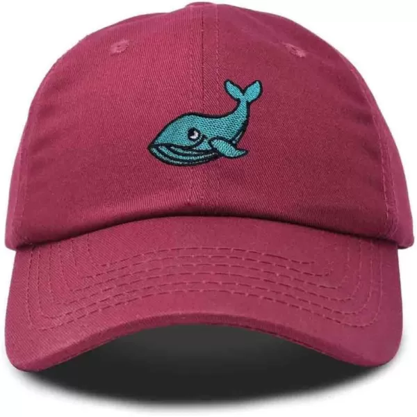 DALIX Whale Embroidered Dad Hat Cotton Baseball Cap Women
