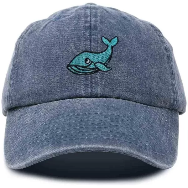 DALIX Whale Embroidered Dad Hat Cotton Baseball Cap Women
