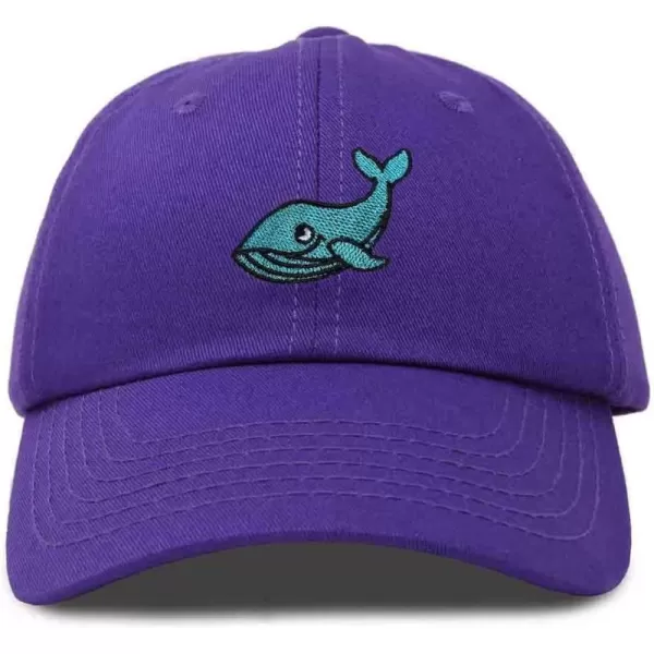 DALIX Whale Embroidered Dad Hat Cotton Baseball Cap Women