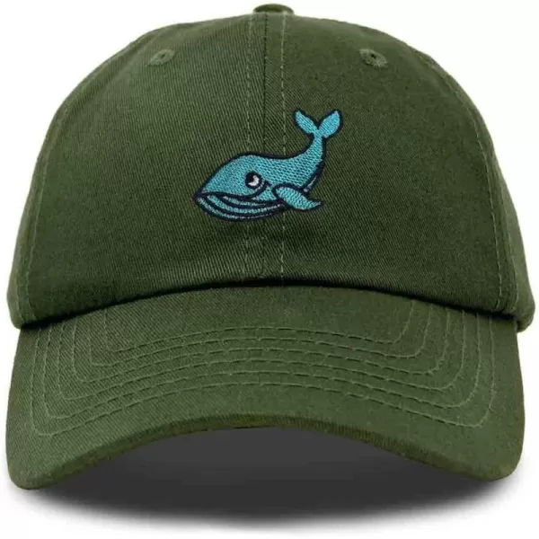 DALIX Whale Embroidered Dad Hat Cotton Baseball Cap Women