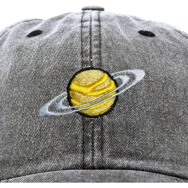 DALIX Embroidered Saturn Baseball Cap Cotton Dad Hat Men