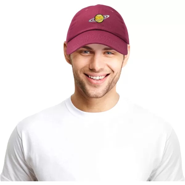DALIX Embroidered Saturn Baseball Cap Cotton Dad Hat Men
