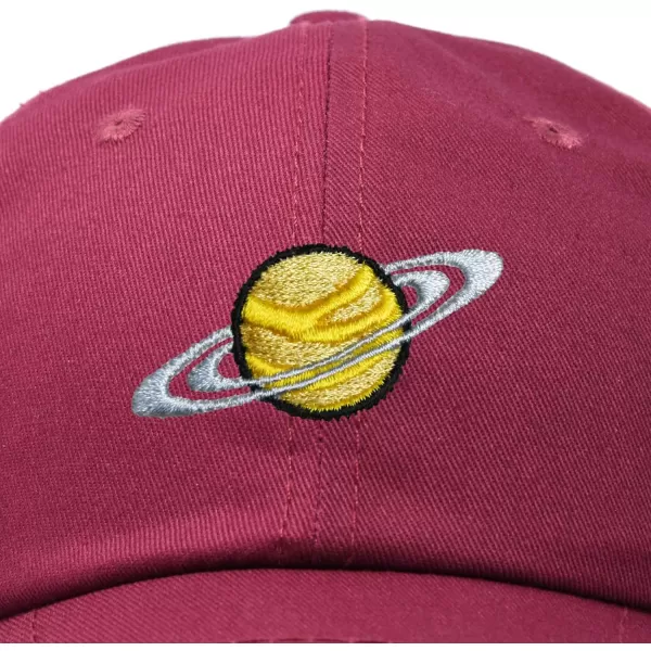 DALIX Embroidered Saturn Baseball Cap Cotton Dad Hat Men