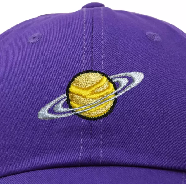 DALIX Embroidered Saturn Baseball Cap Cotton Dad Hat Men