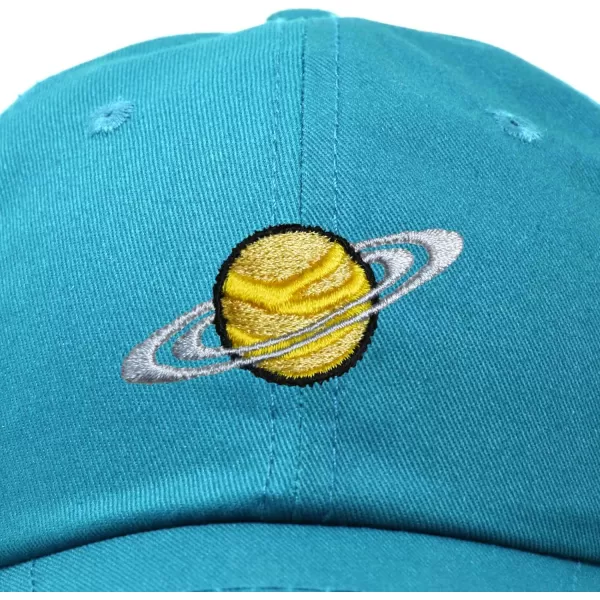 DALIX Embroidered Saturn Baseball Cap Cotton Dad Hat Men