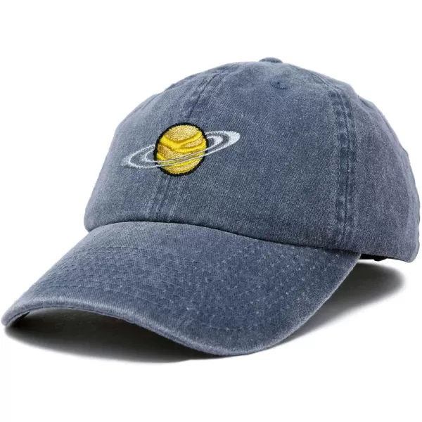 DALIX Embroidered Saturn Baseball Cap Cotton Dad Hat Men