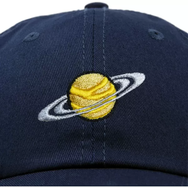 DALIX Embroidered Saturn Baseball Cap Cotton Dad Hat Men