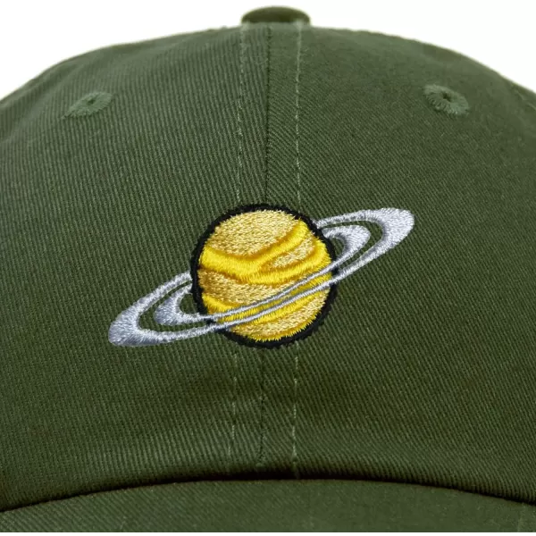 DALIX Embroidered Saturn Baseball Cap Cotton Dad Hat Men