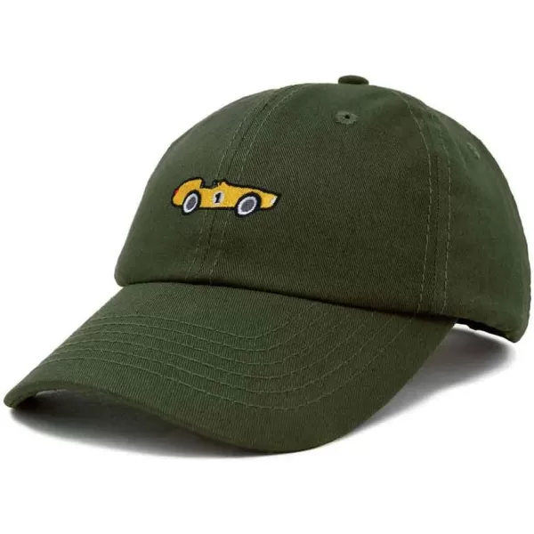 DALIX Race Car Embroidered Dad Cap Classic Cotton Baseball Hat Mens